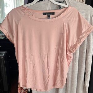 White House Black Market Blush Short Sleeve Tee